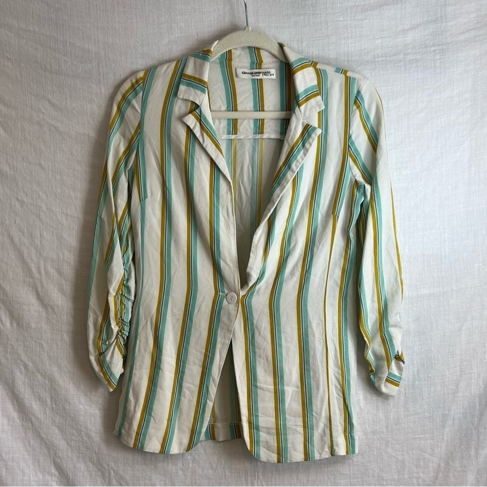 Amanda Uprichard Striped Brooklyn Blazer Size XS - Picture 5 of 6